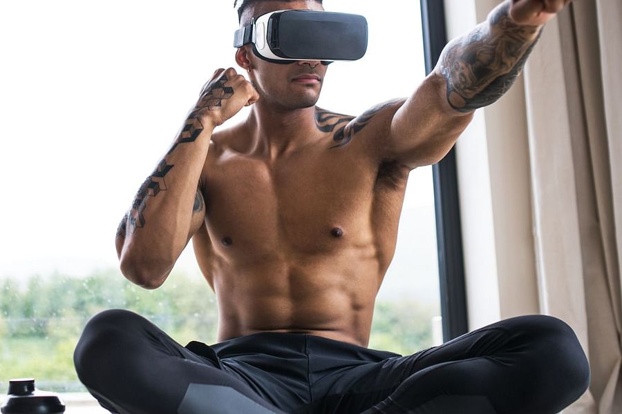 VR fitness workout engagement