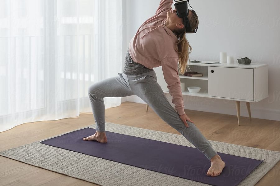 VR yoga experience