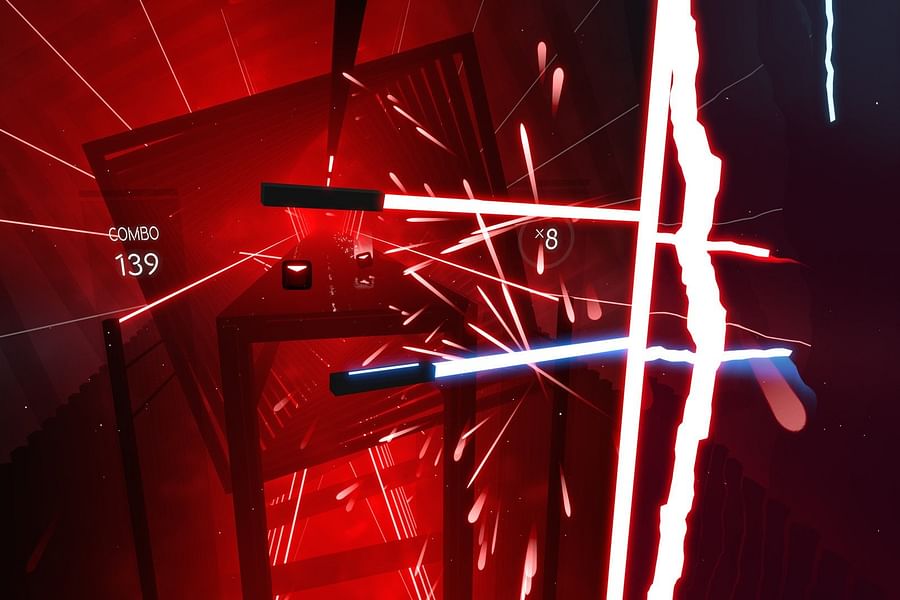 Beat Saber VR exercise