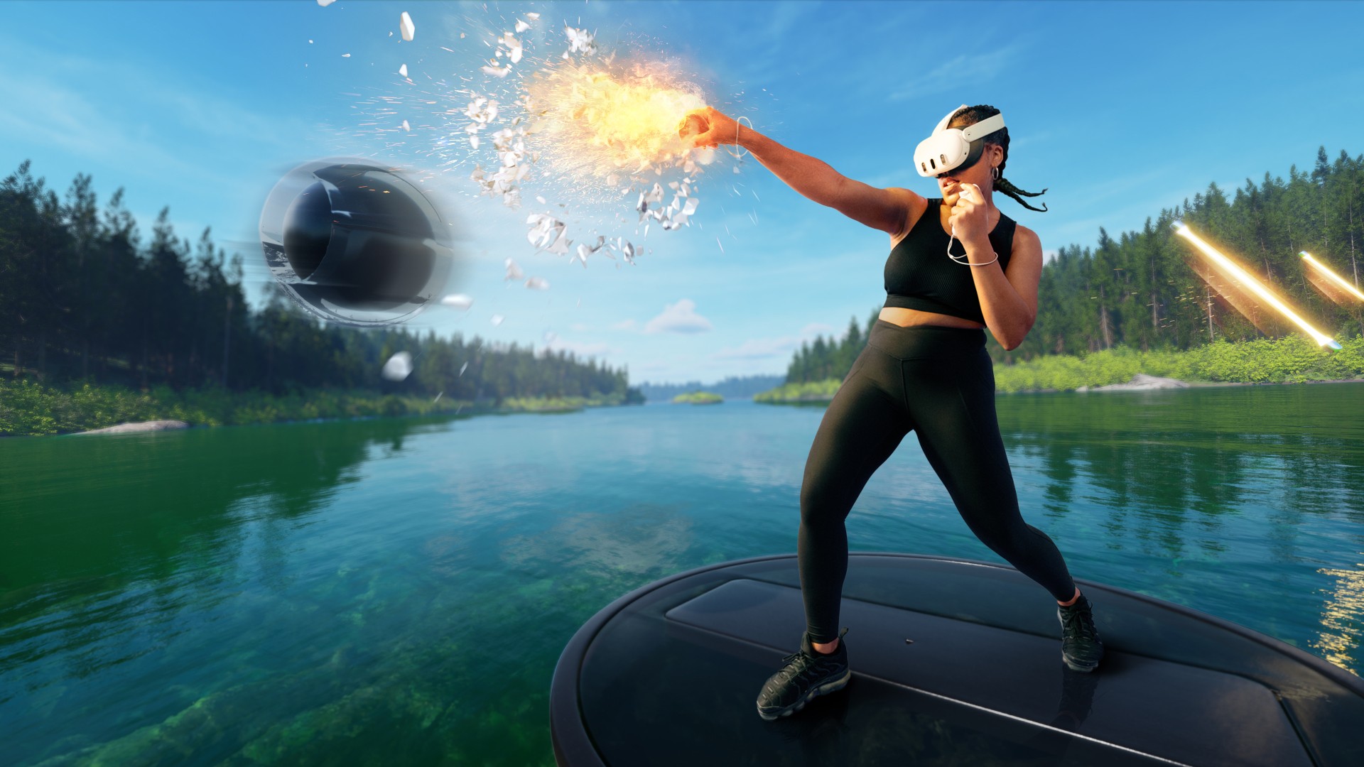 fun VR underwater exercise game