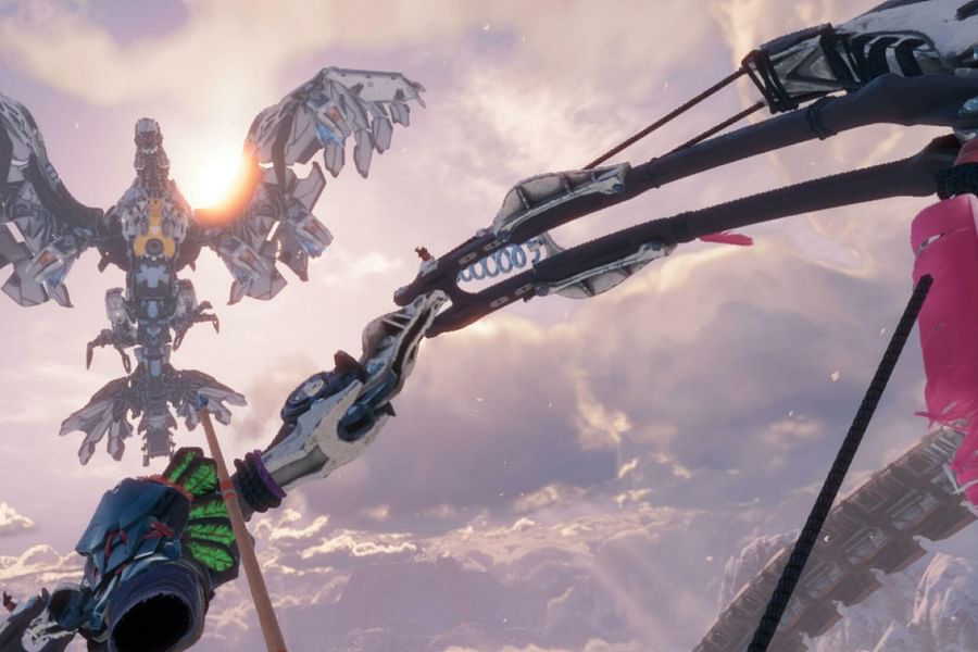 The Climb VR game scenery