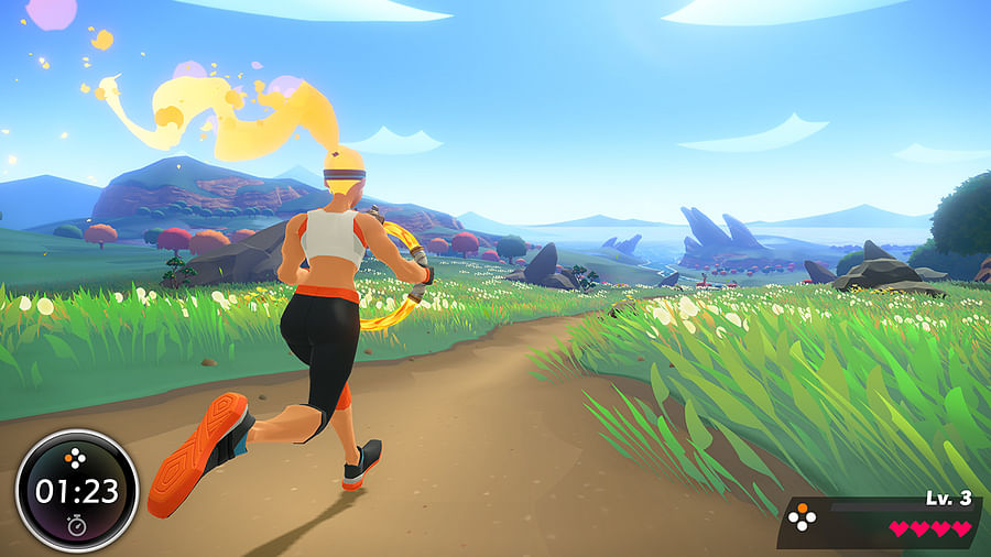 In-game screenshot of the virtual reality fitness game 3